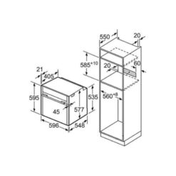 Kích thước của Lò nướng Bosch HBG634HS1
