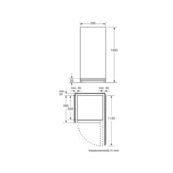 Kích thước của Tủ bảo quản rượu Bosch KSW26V80