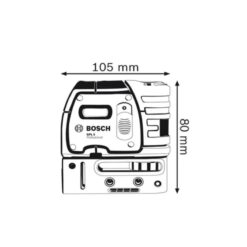 Kích thước của Máy định vị laser 5 điểm Bosch GPL 5