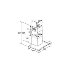 Kích thước Máy Hút Mùi Bosch DWA06E651