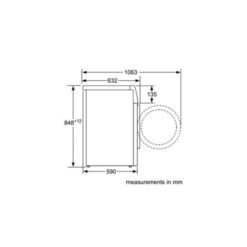Máy giặt Bosch WAW28790HK 3 Kích thước Máy giặt Bosch WAW28790HK