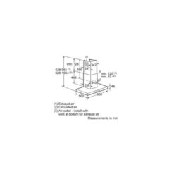 Kích thước của Máy hút mùi Bosch DWB098U50