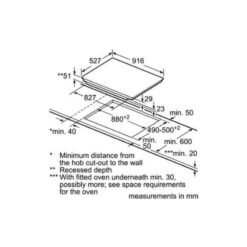 Kích thước của Bếp từ Bosch PIZ975N17E