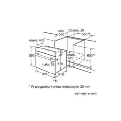 Kích thước của Lò nướng Bosch HBG43S450E