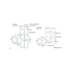 Kích thước của Lò vi sóng Bosch Balay 3WMB1918