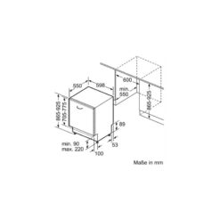 Kích thước máy rửa bát Bosch SBV6ZCX49E