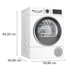 Kích thước máy sấy bơm nhiệt Bosch 8 kg WQG235A0IT Serie 6