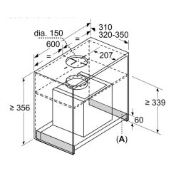 Kích thước máy hút mùi DBB66AF60